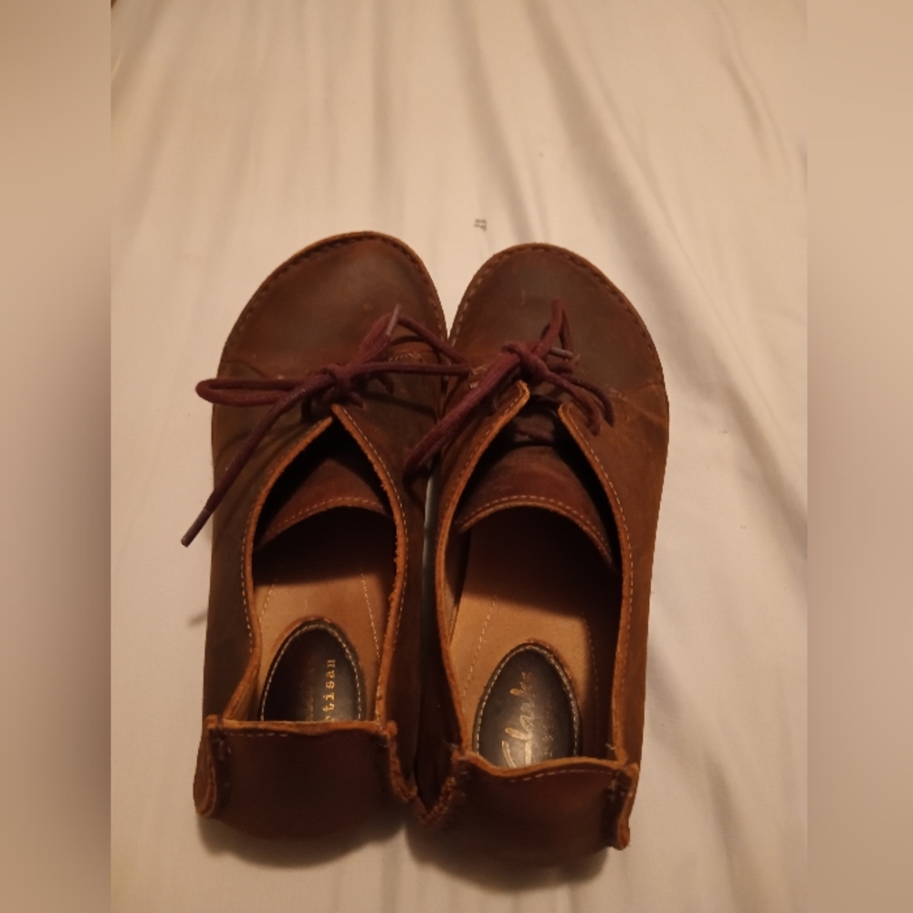 Clark Ladies Janey Mae Leather Shoe 7.5